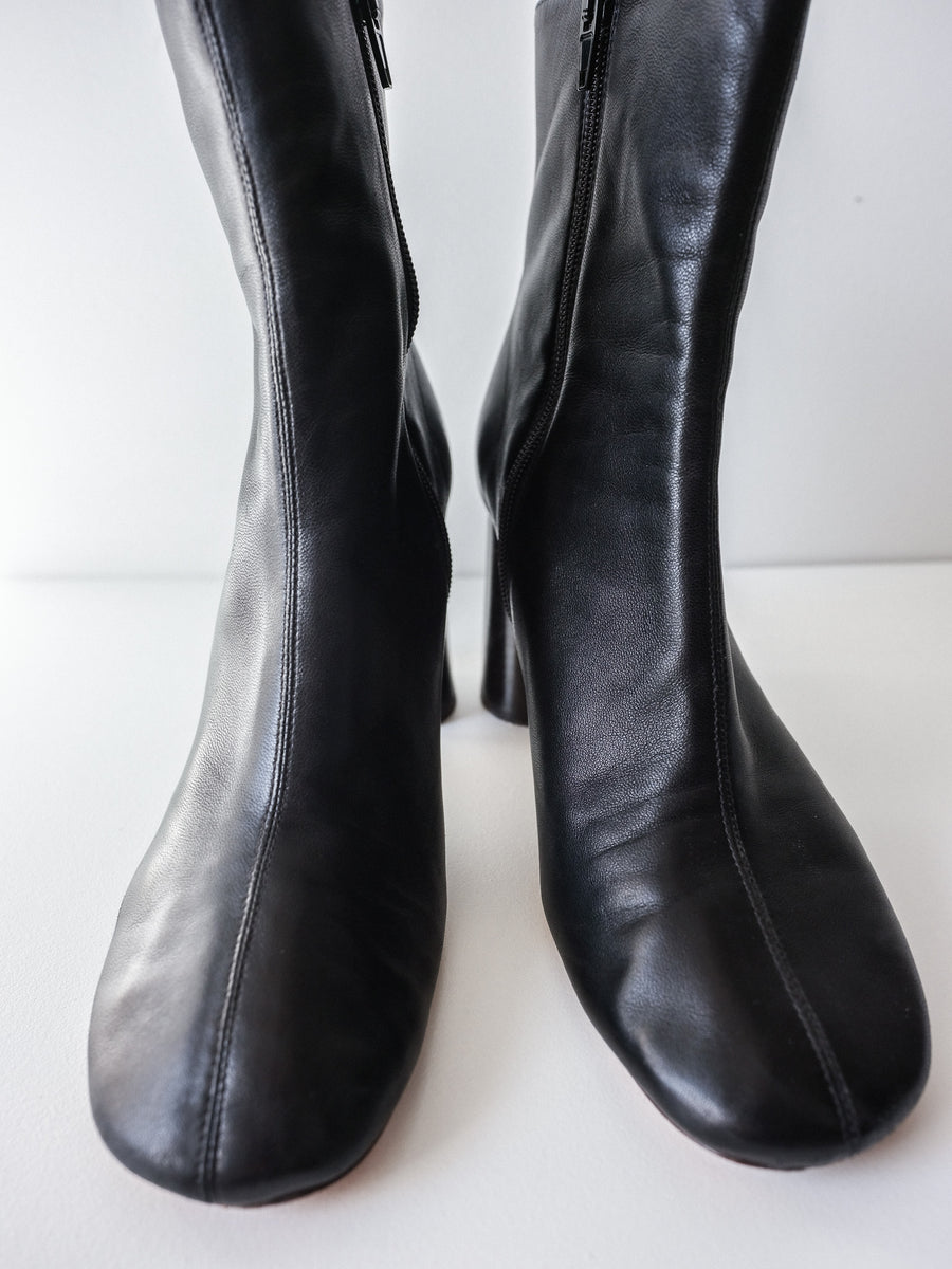 Celine boots hot sale square toe