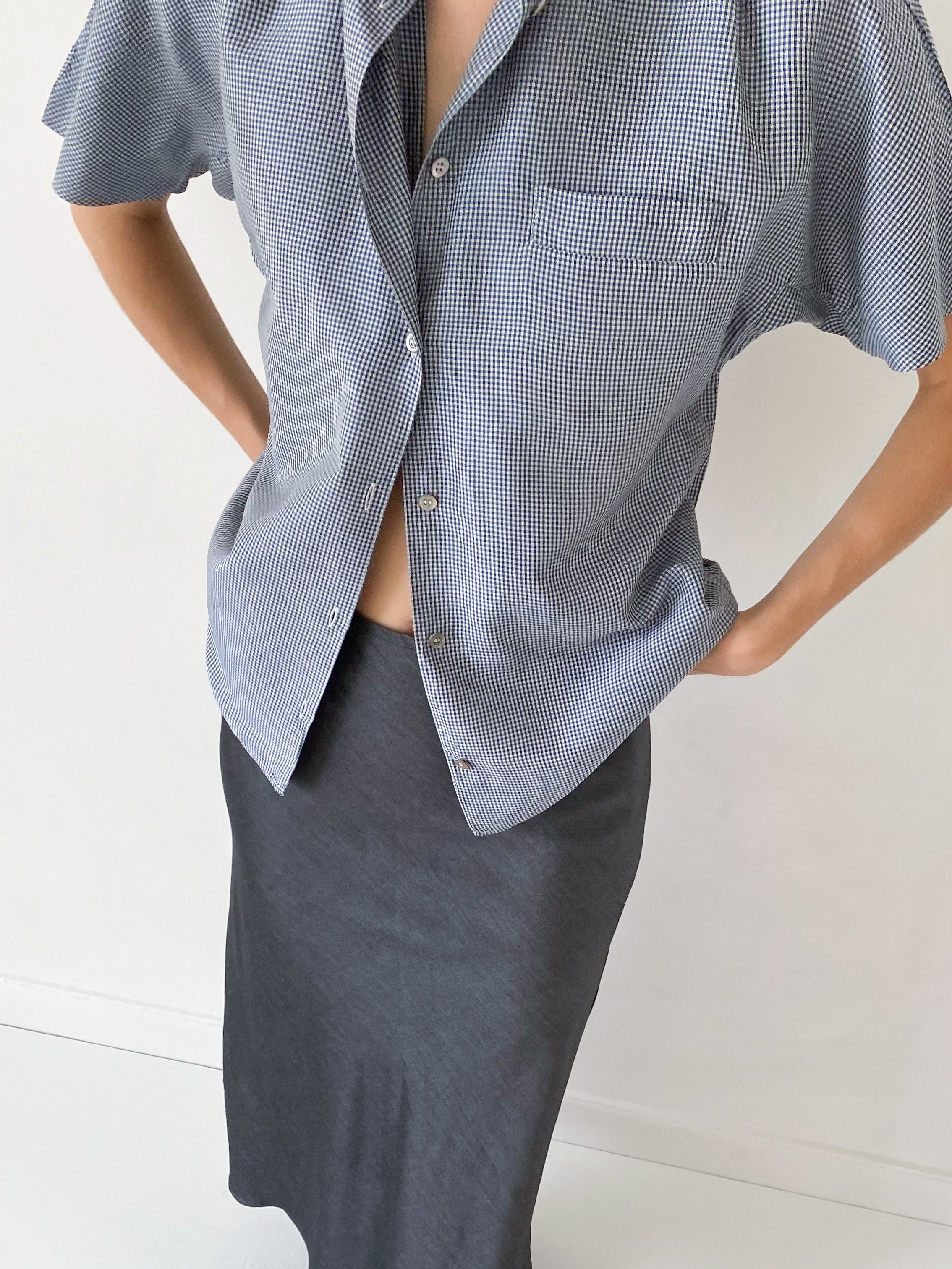 90's Giorgio Armani tiles silk blouse