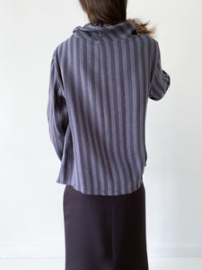 80's Emporio Armani striped shirt