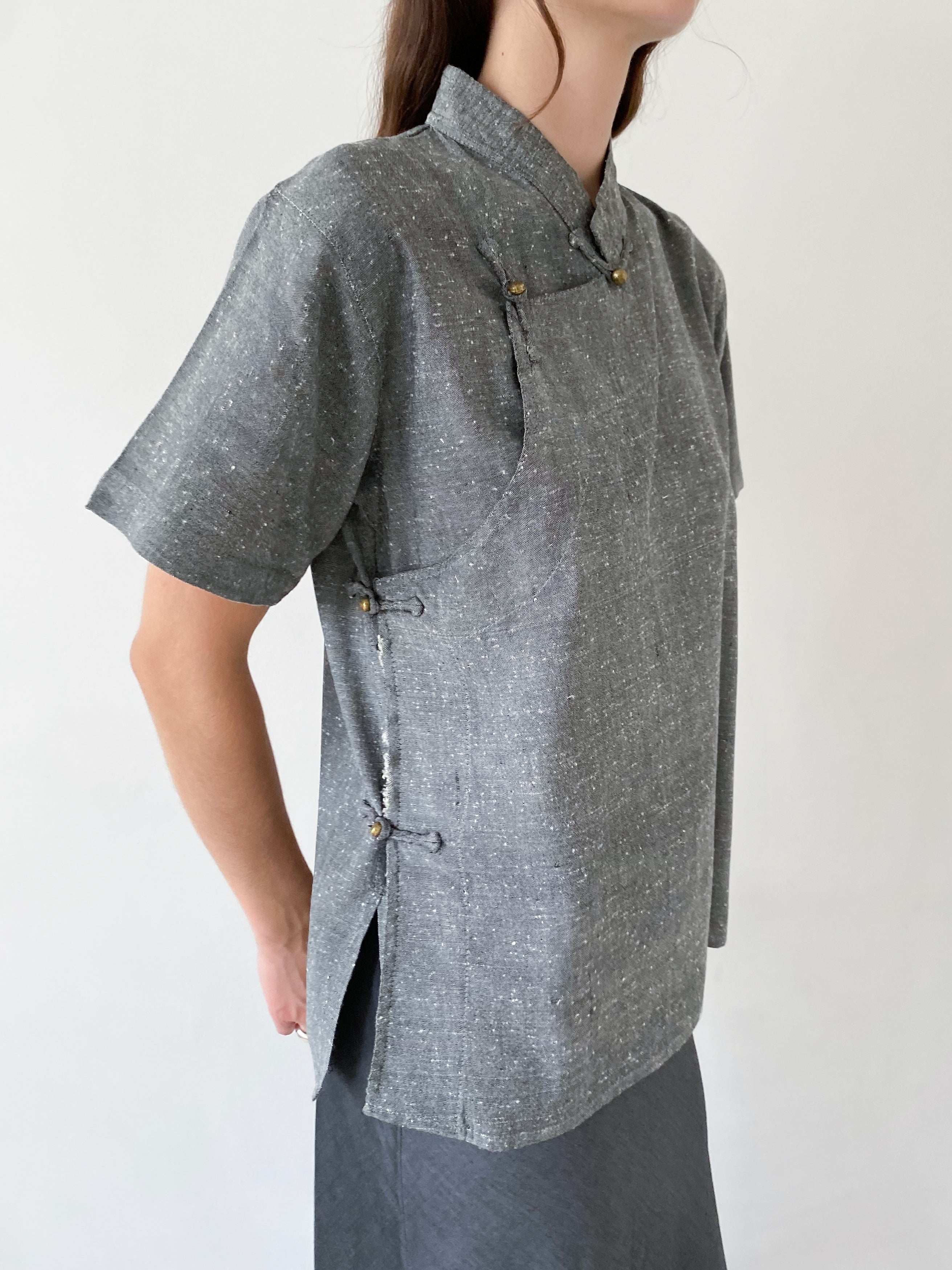 Chinese inspired cotton shirt