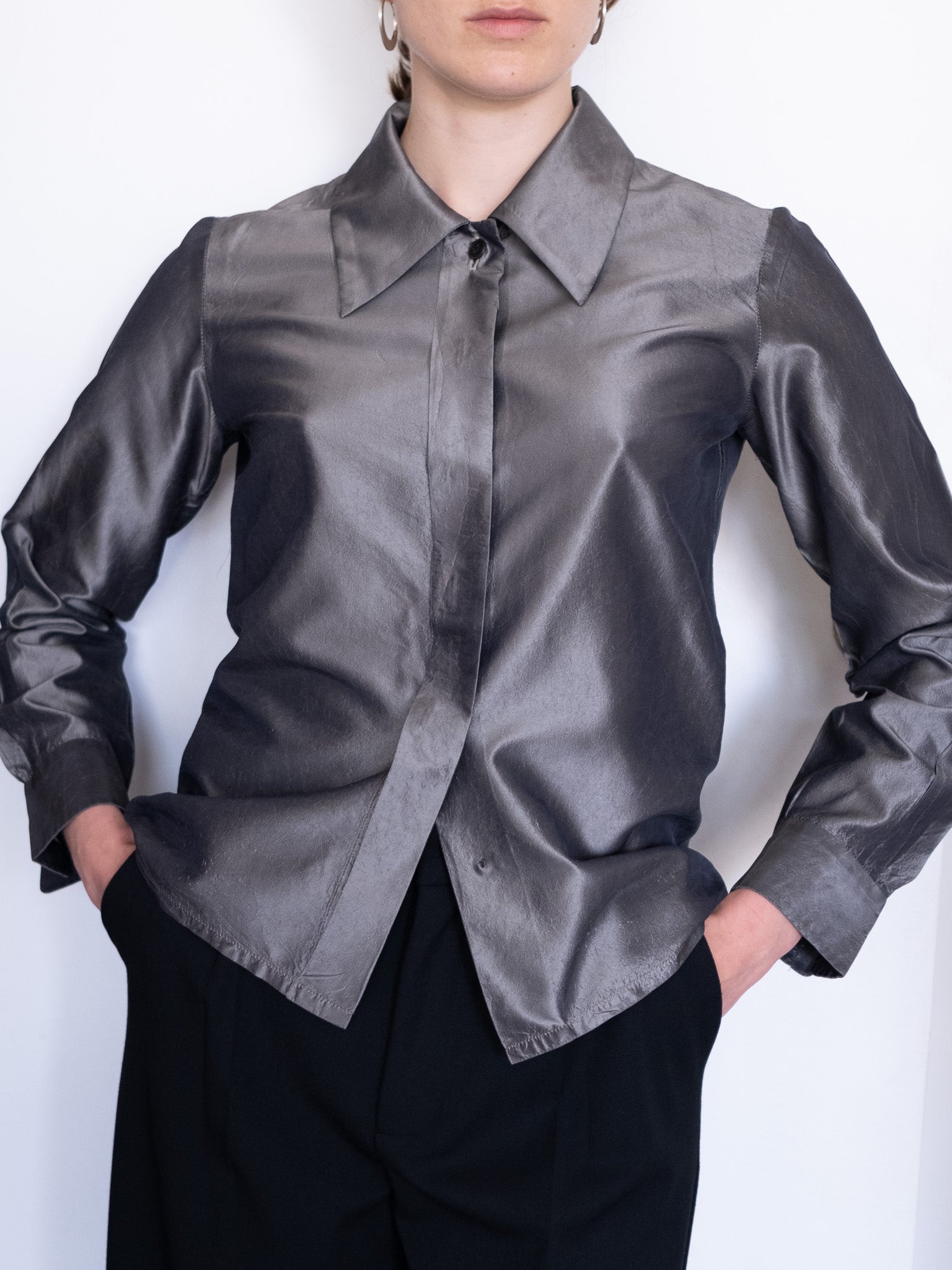 90's Yves Saint Laurent silk shirt