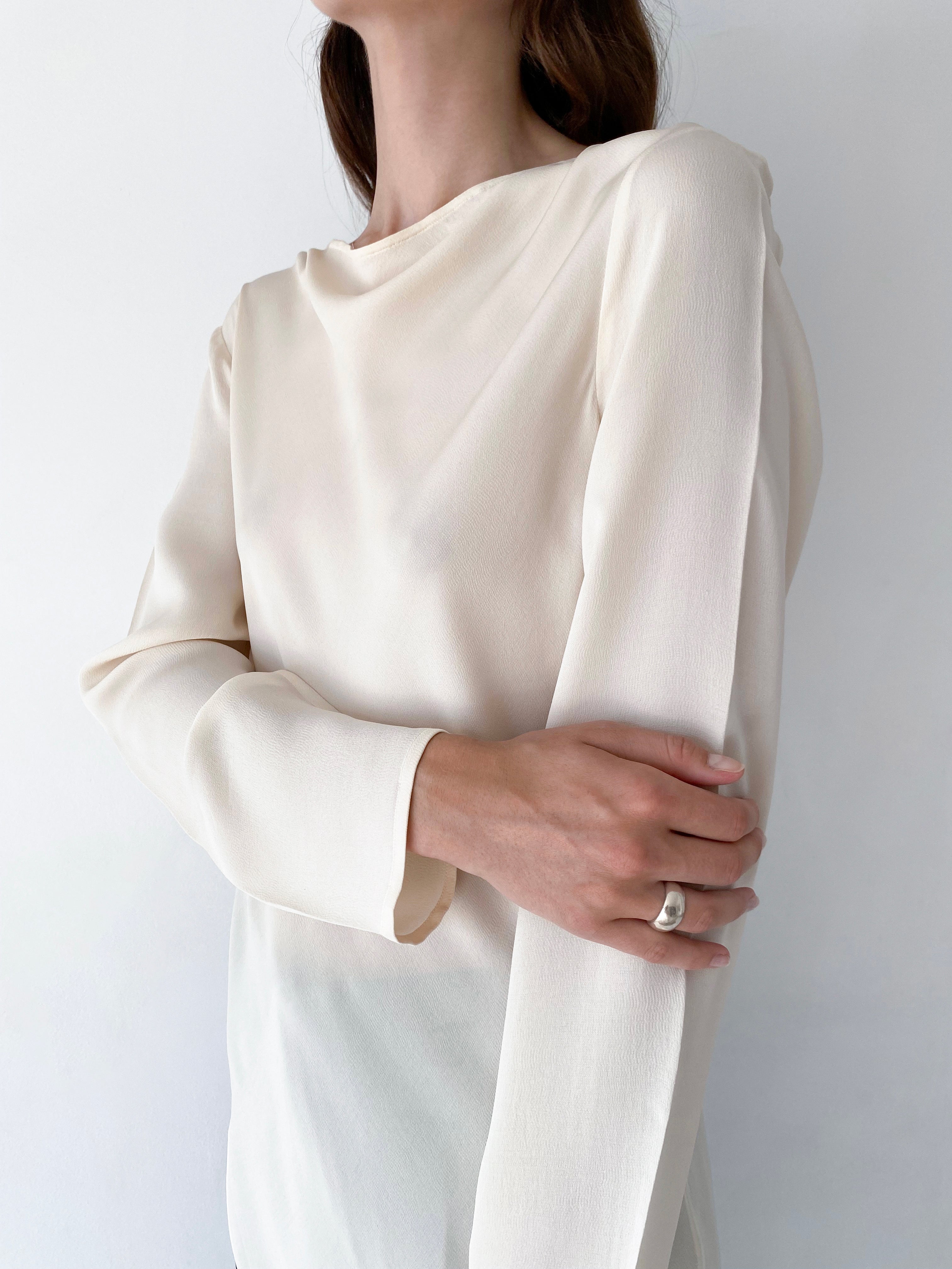 Giorgio Armani asymmetrical silk top
