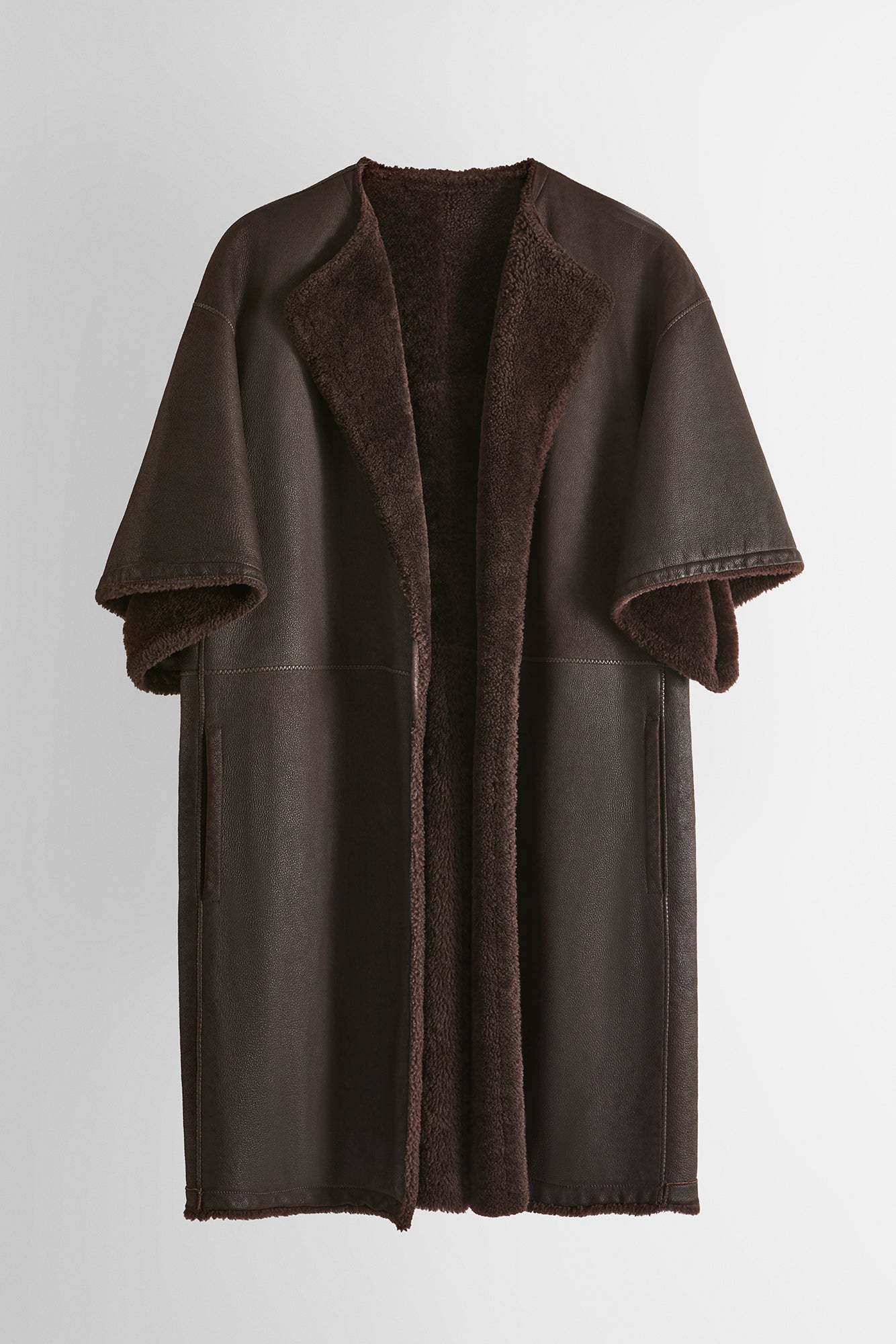 Hermes by Martin Margiela shearling coat