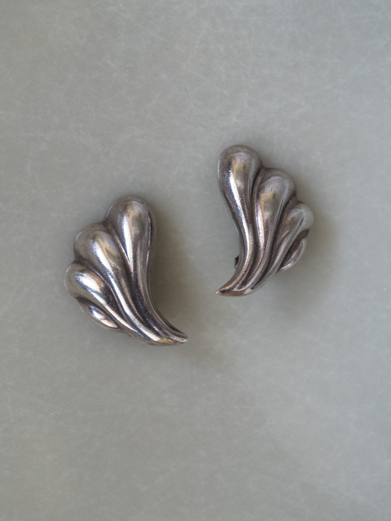 Mexico silver clip earrings