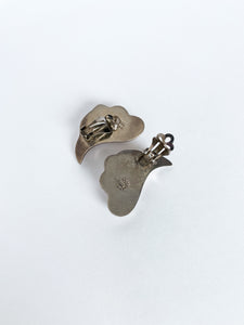 Mexico silver clip earrings
