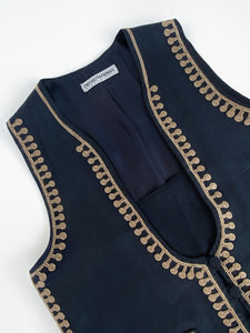 80's Emporio Armani embroidered vest