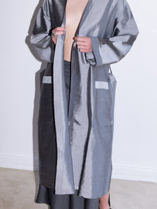 Shantung silk kimono