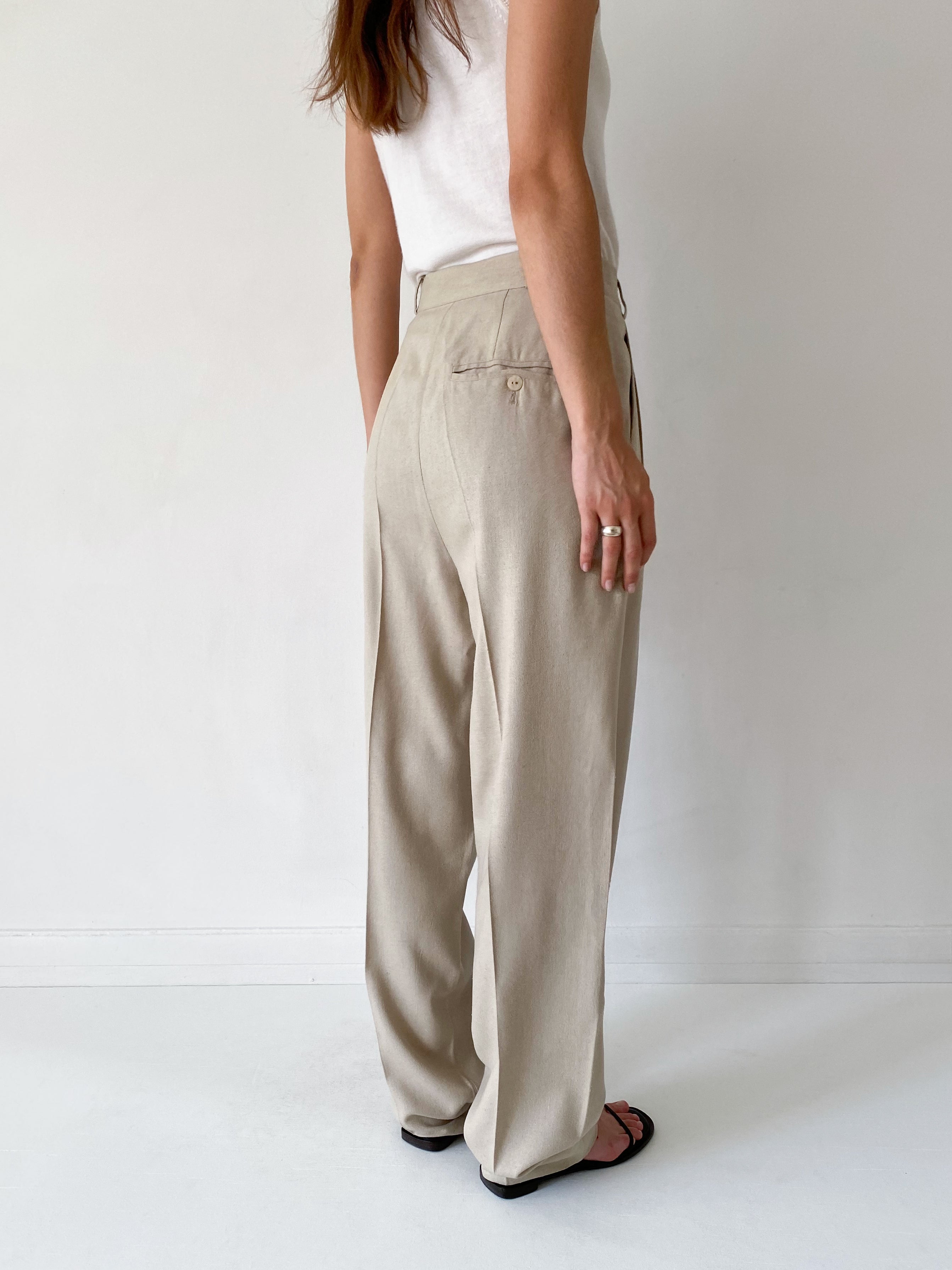 Vintage silk trousers