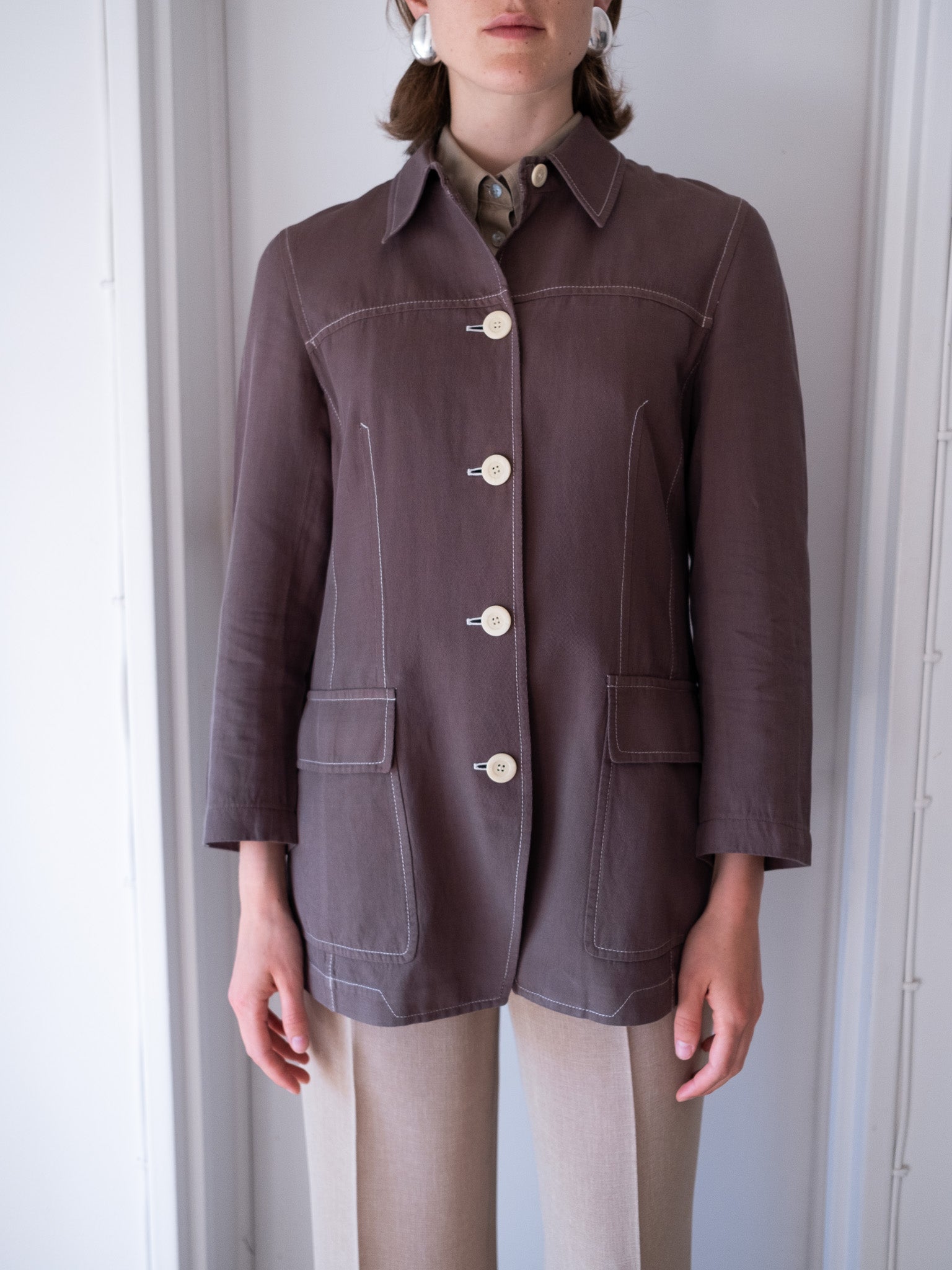 90's Dries Van Noten cotton/linen jacket