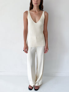 Cerruti 1881 cotton knit tank top