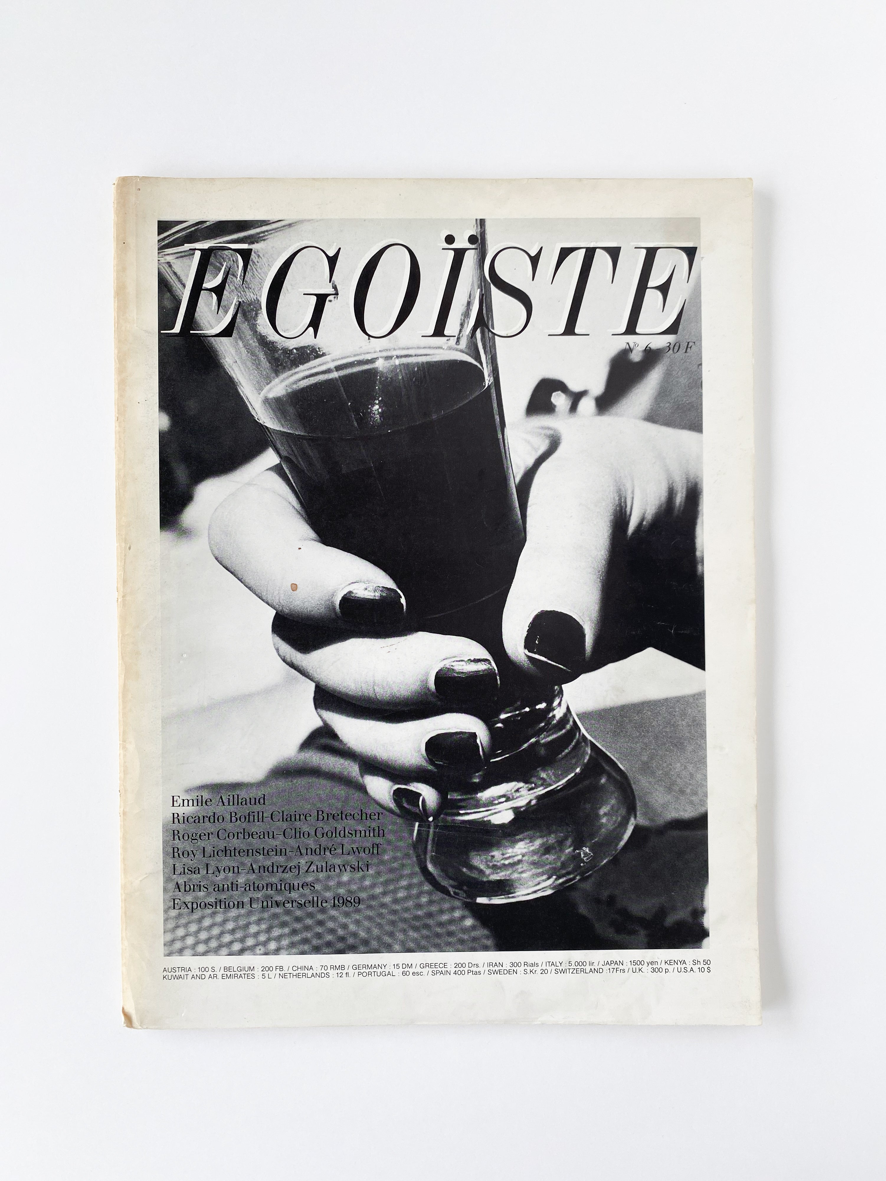 Egoïste N°6 Helmut Newton cover, 1982