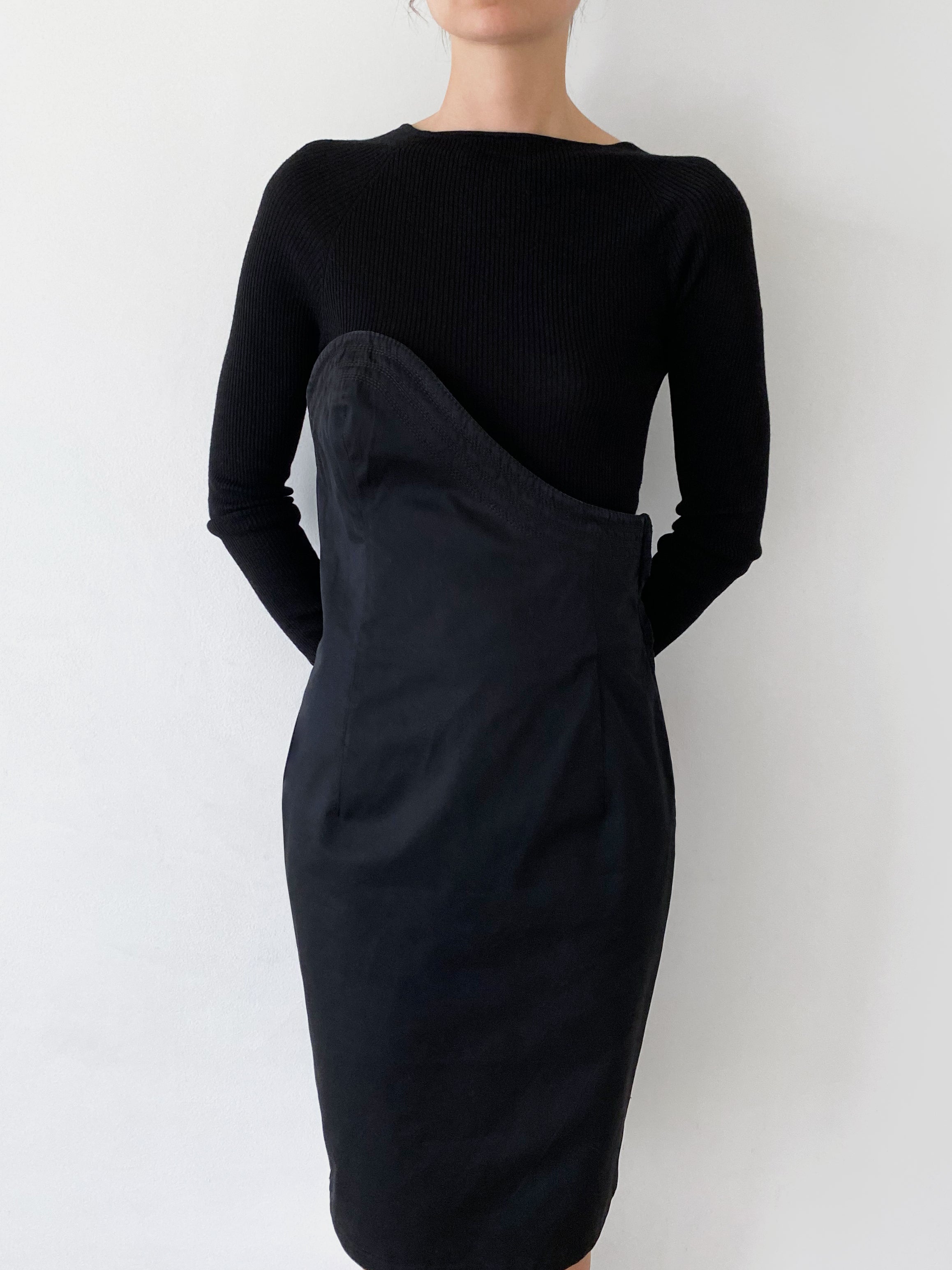 Gianni Versace asymmetric bustier dress