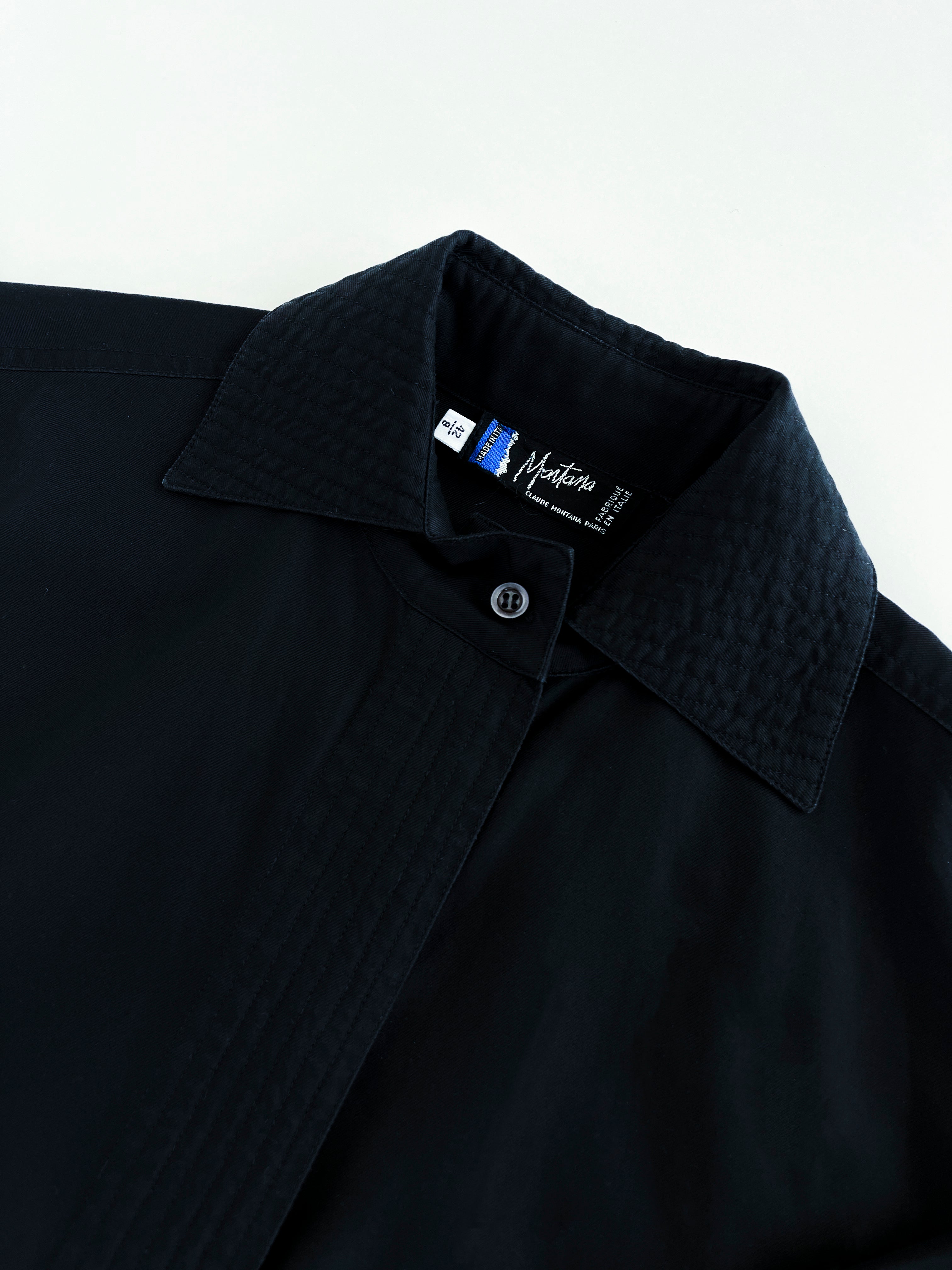 Montana black cotton shirt
