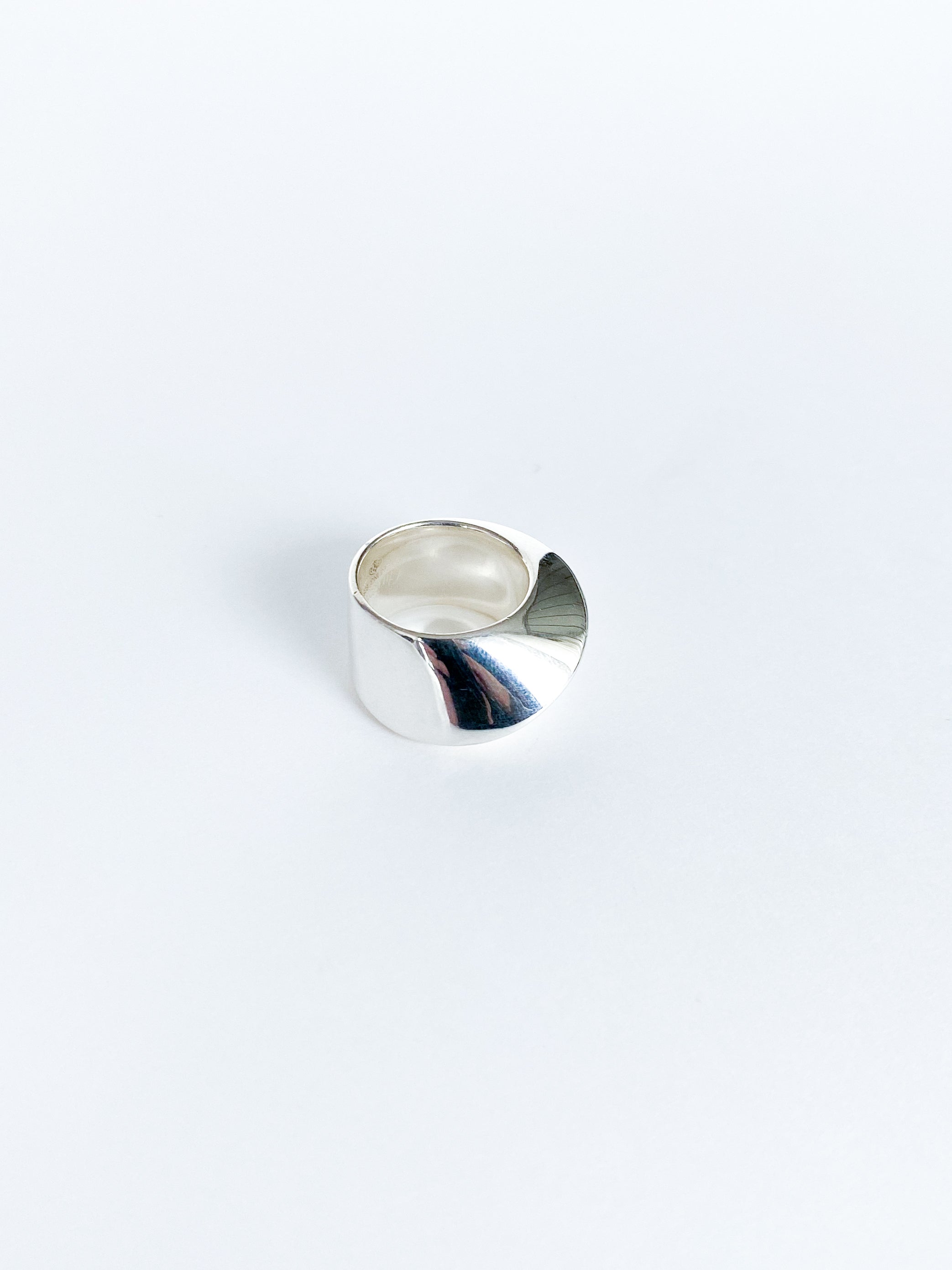 Christofle 925 silver spiral ring / 51