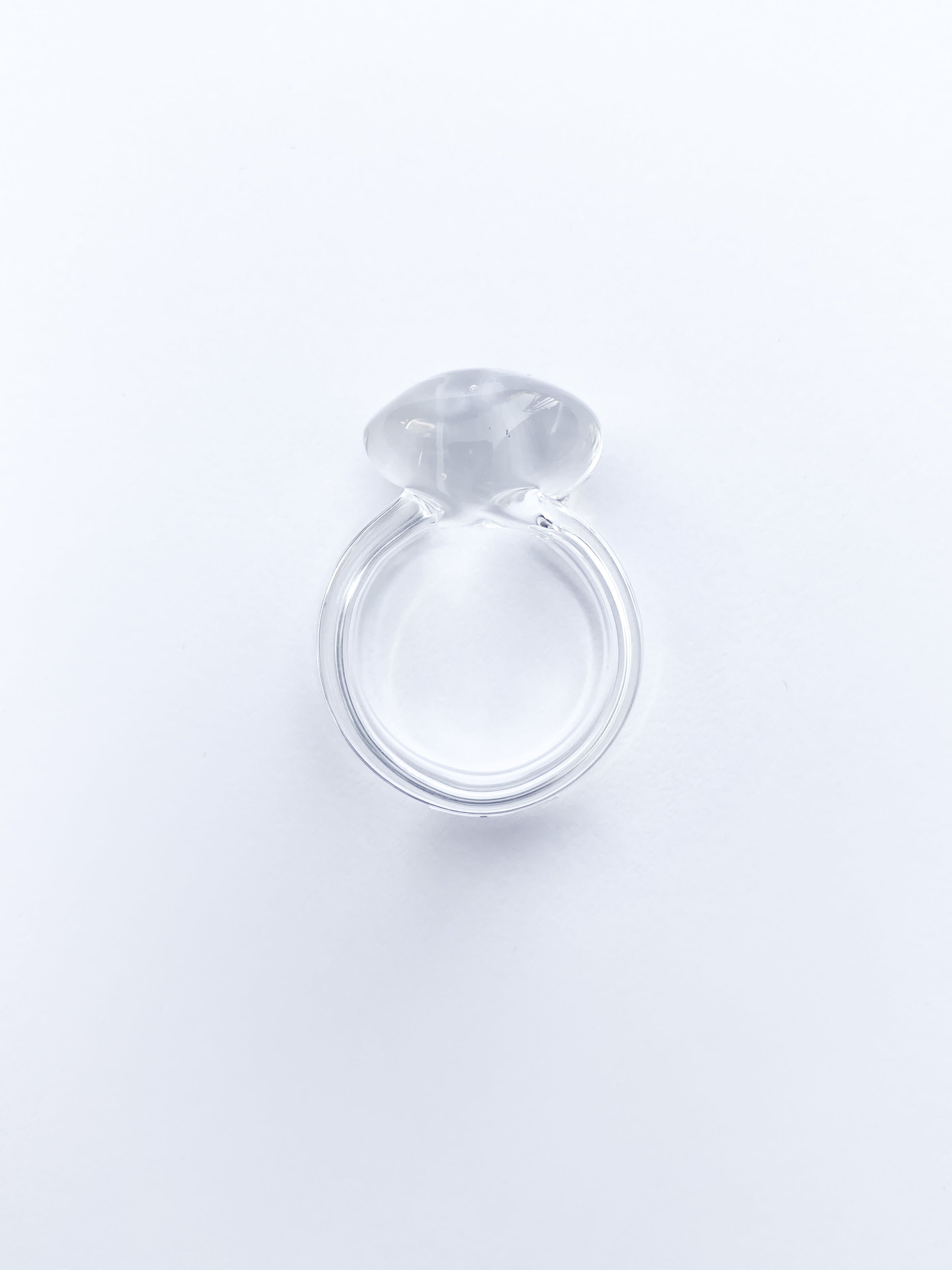 Glass sphere ring