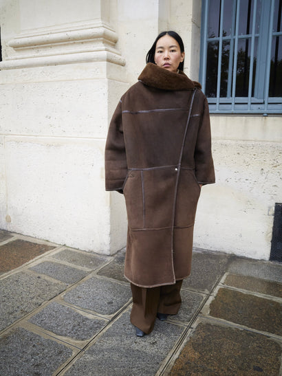 Anne Marie Beretta sherling coat