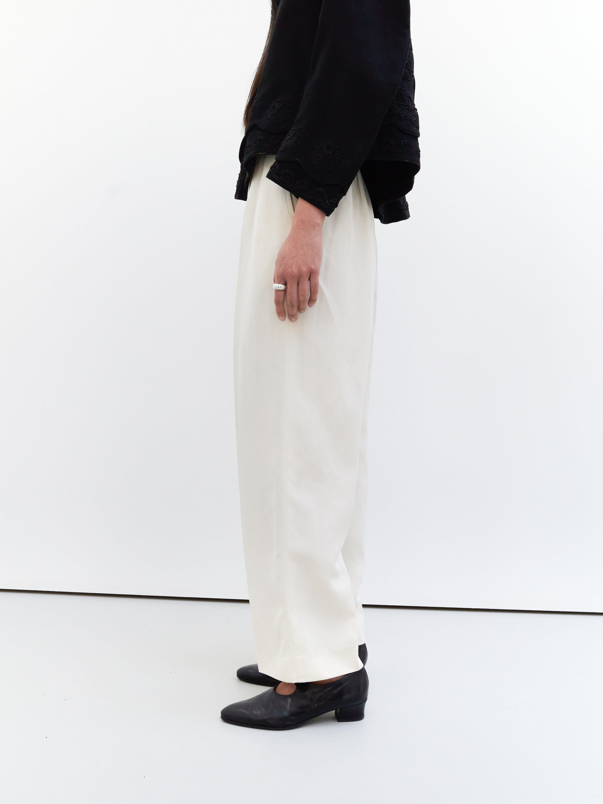 Saint Laurent linen silk trousers