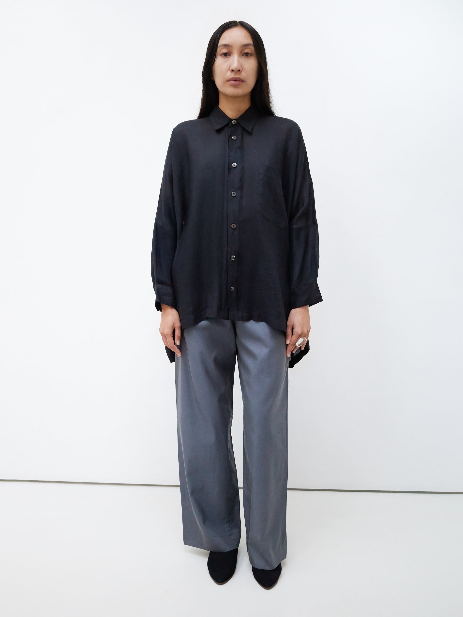 Mani cotton and silk trousers