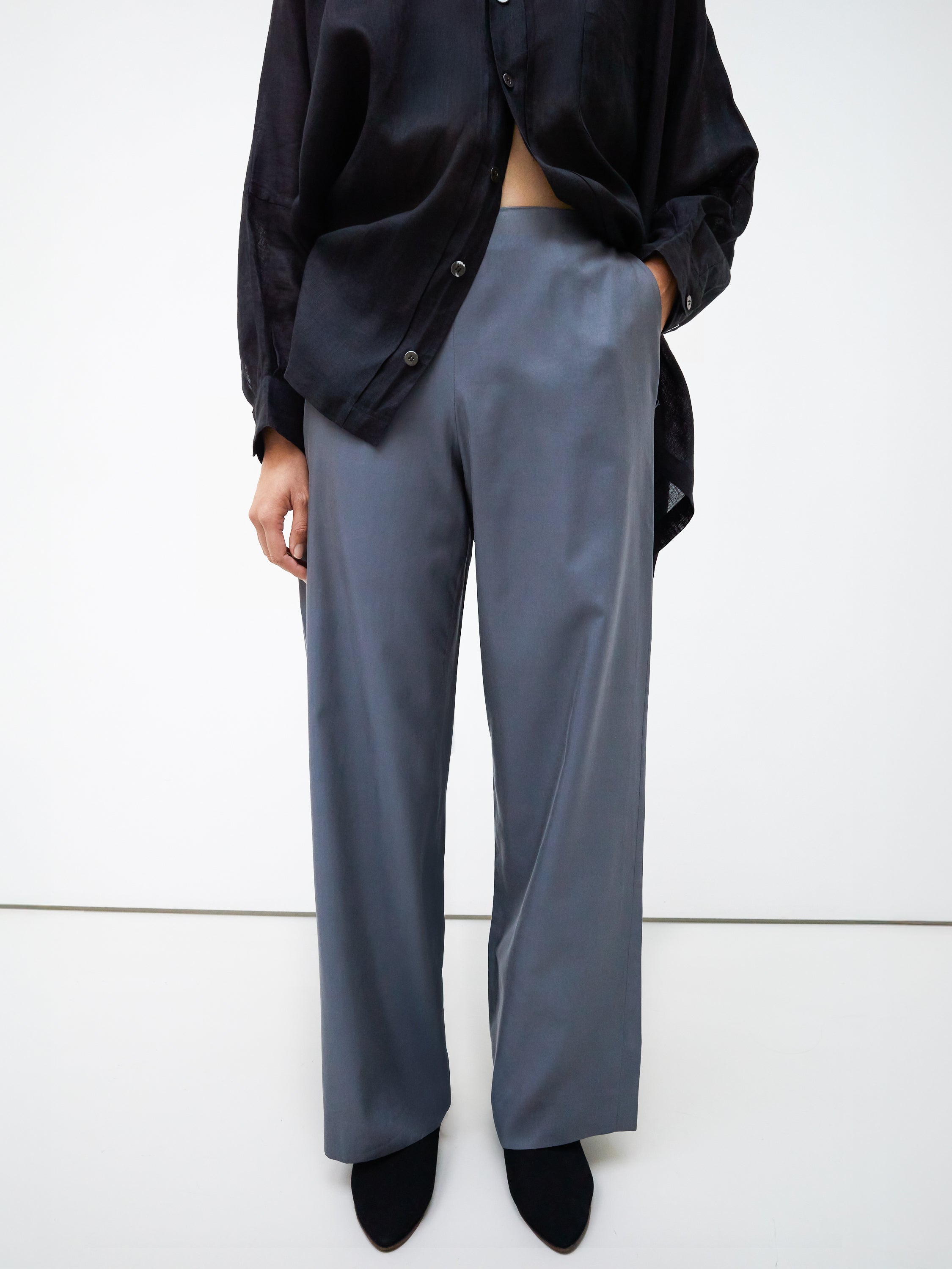 Mani cotton and silk trousers