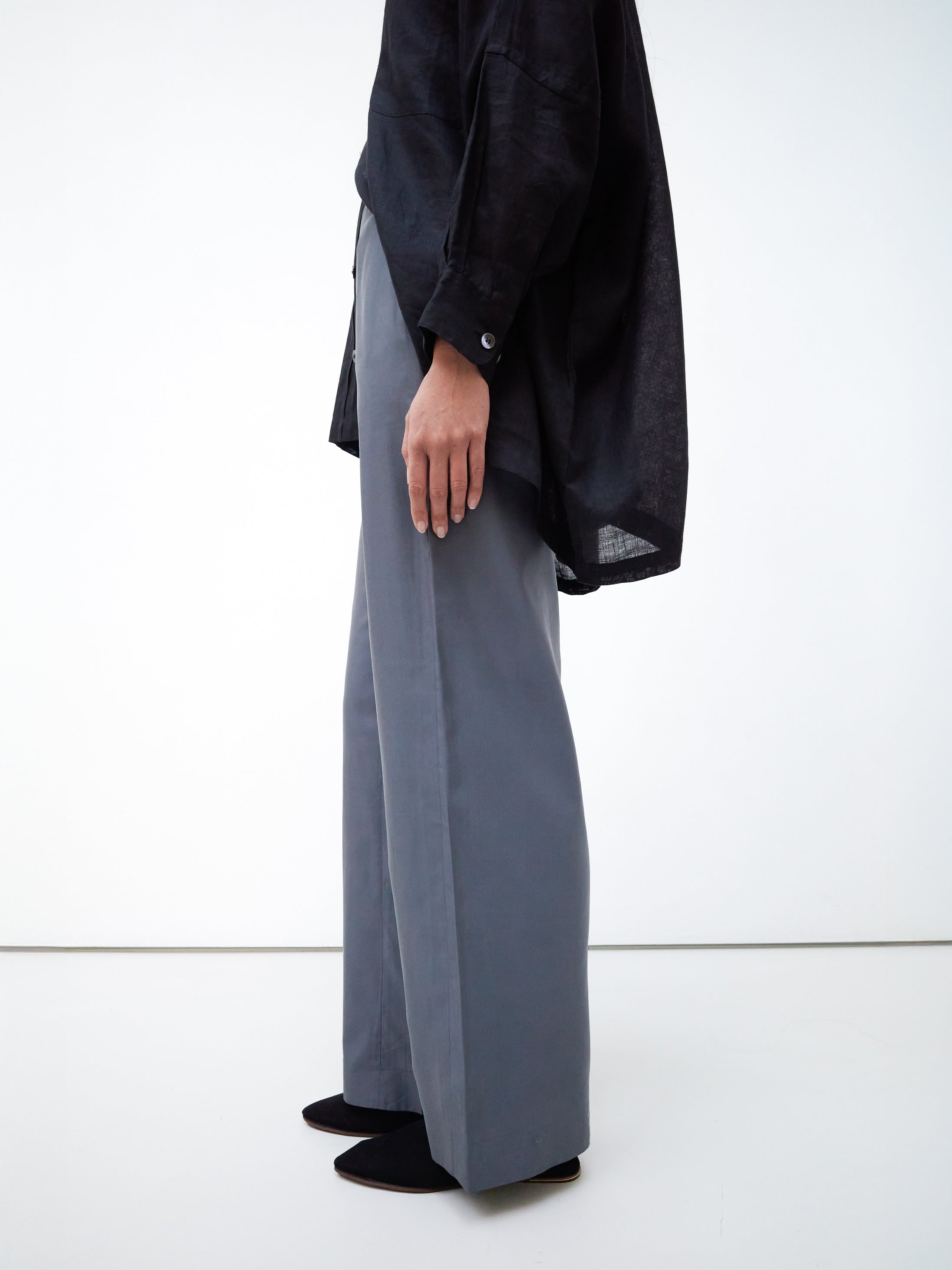 Mani cotton and silk trousers