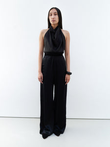 Silk large trousers
