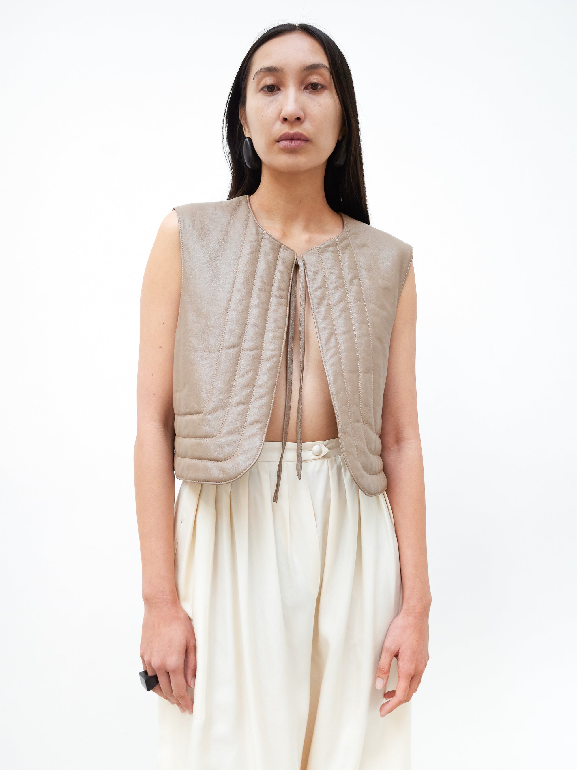 Leather vest