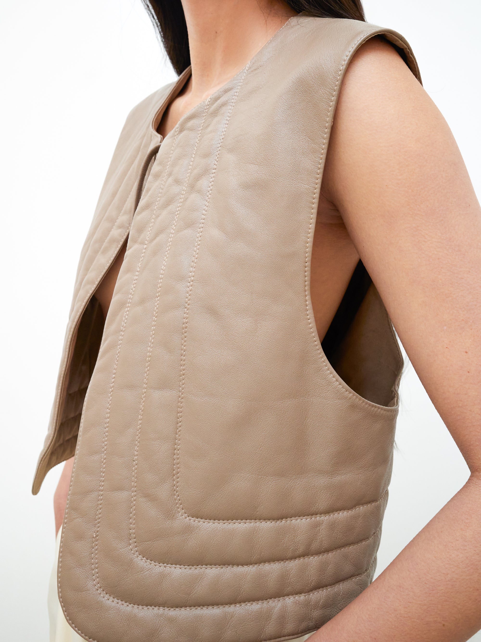 Leather vest