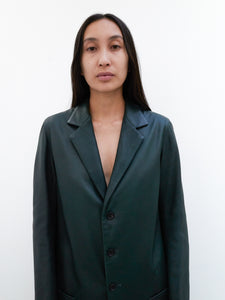 Yohji Yamamoto deer leather coat