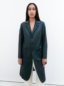 Yohji Yamamoto deer leather coat