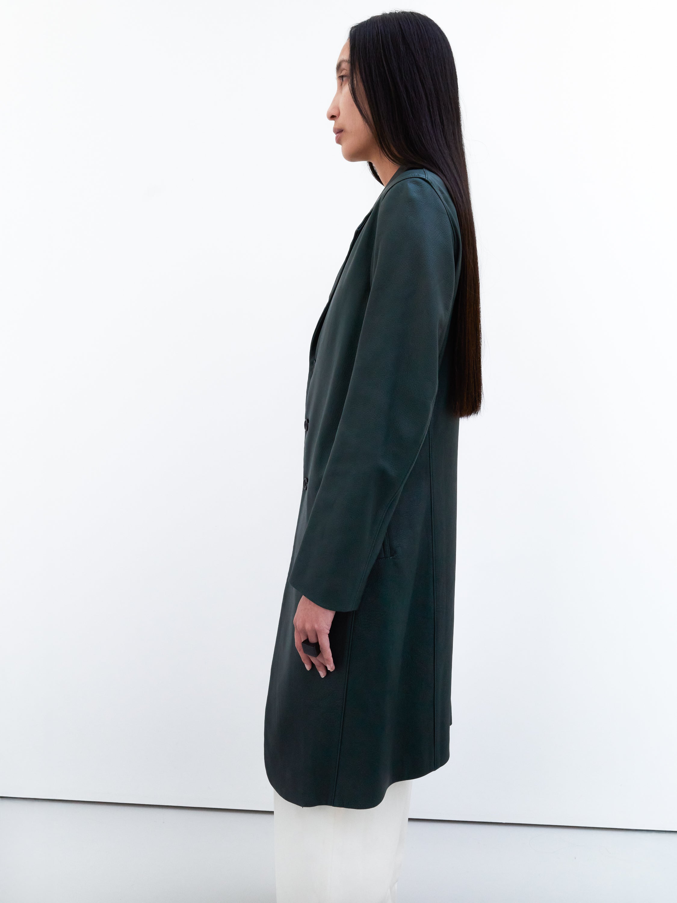 Yohji Yamamoto deer leather coat