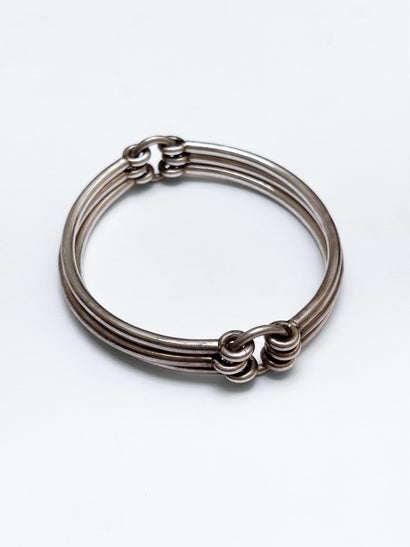 Silver articulated bracelet