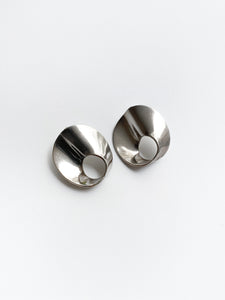 Silver Mexican spiral earrings