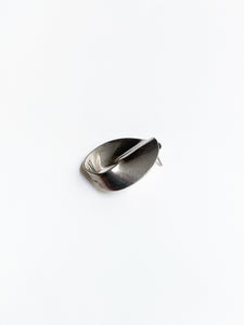 Silver Mexican spiral earrings
