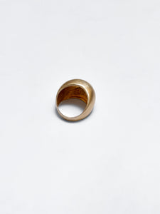 Silver donut ring