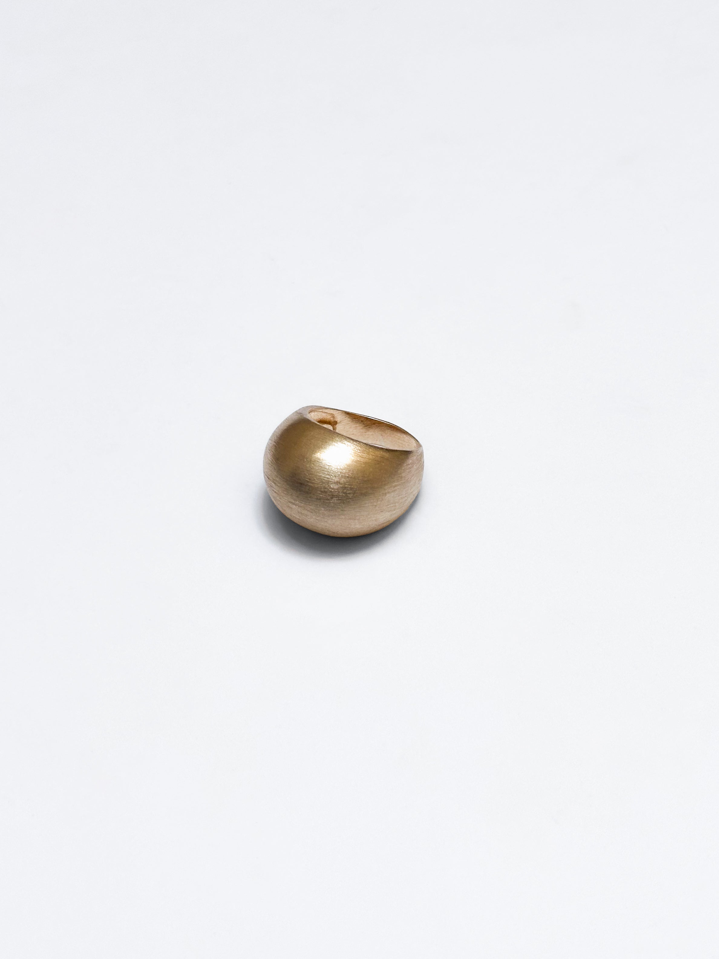 Silver donut ring