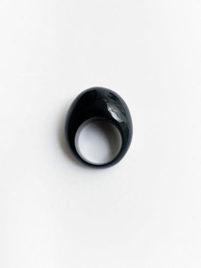 Onyx donut ring