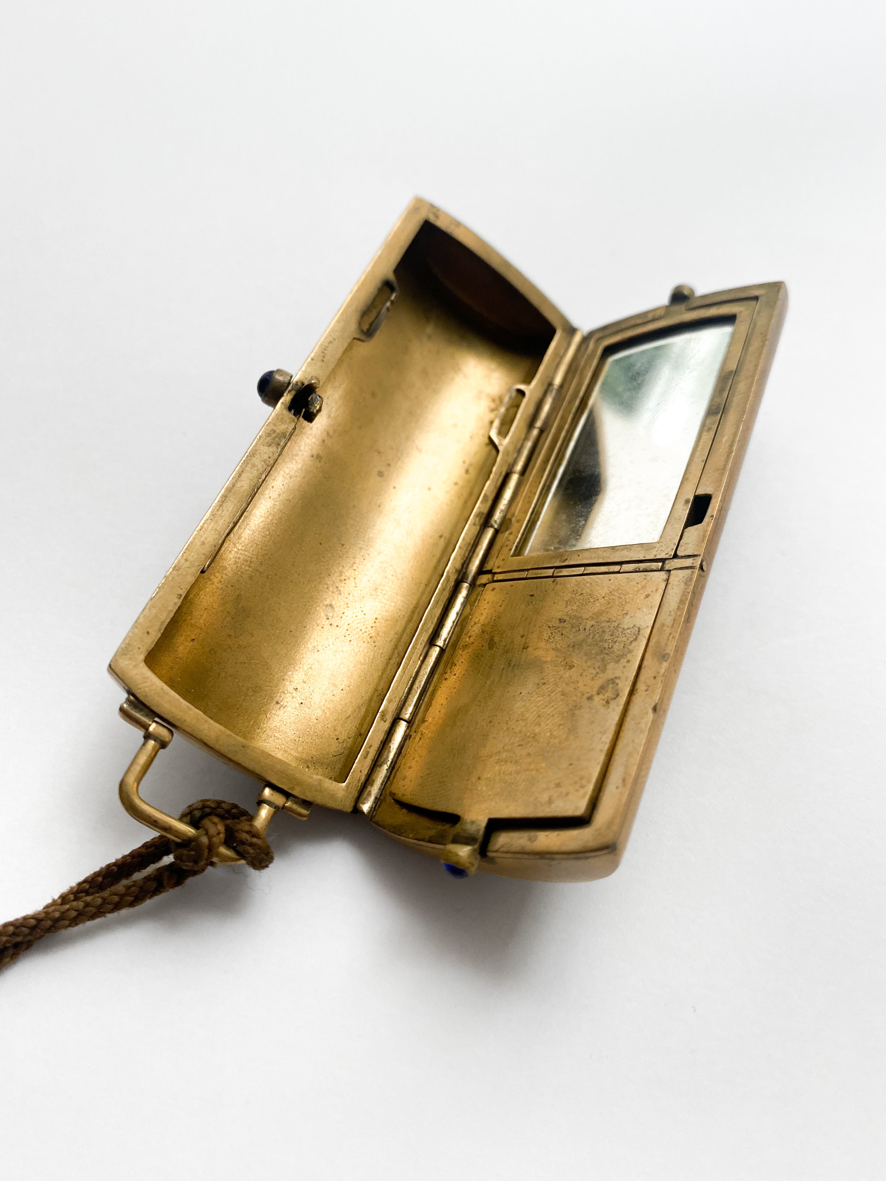 Brass box with tassel