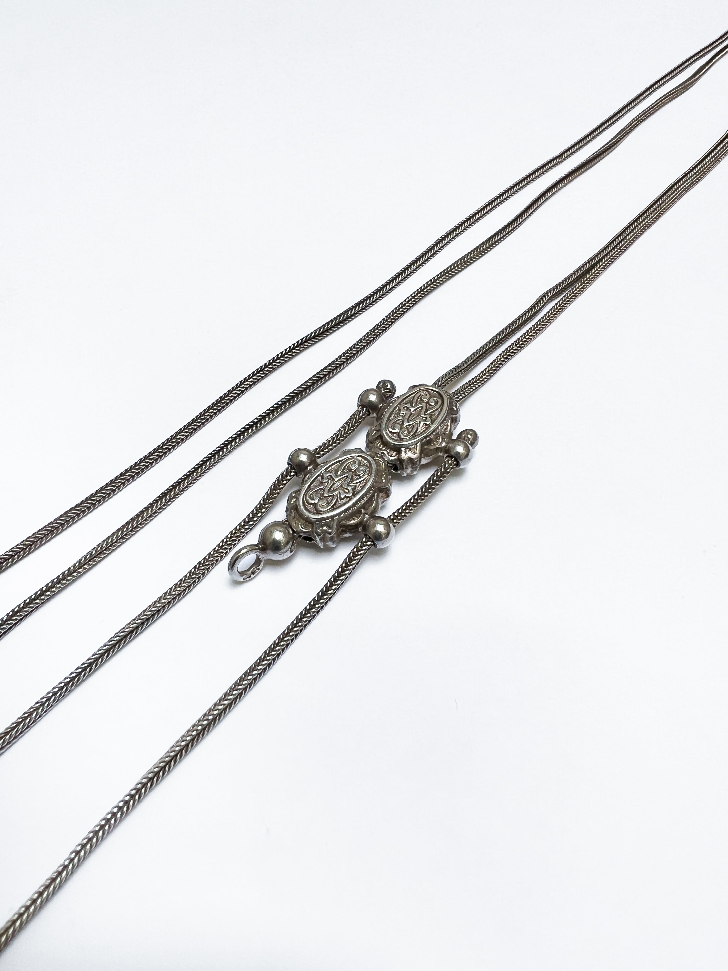 Silver châtelaine