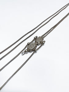 Silver châtelaine
