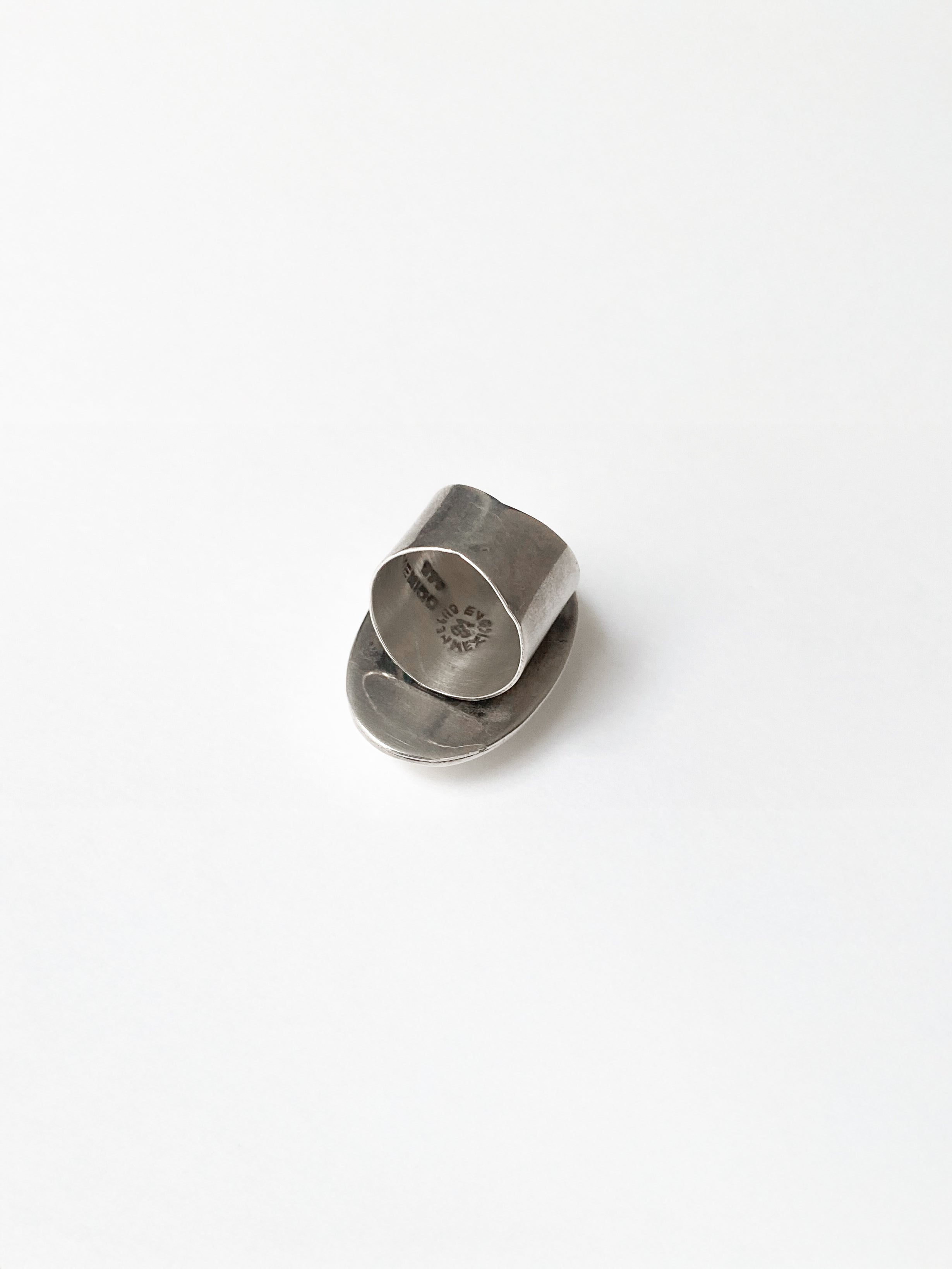 Ovale silver ring