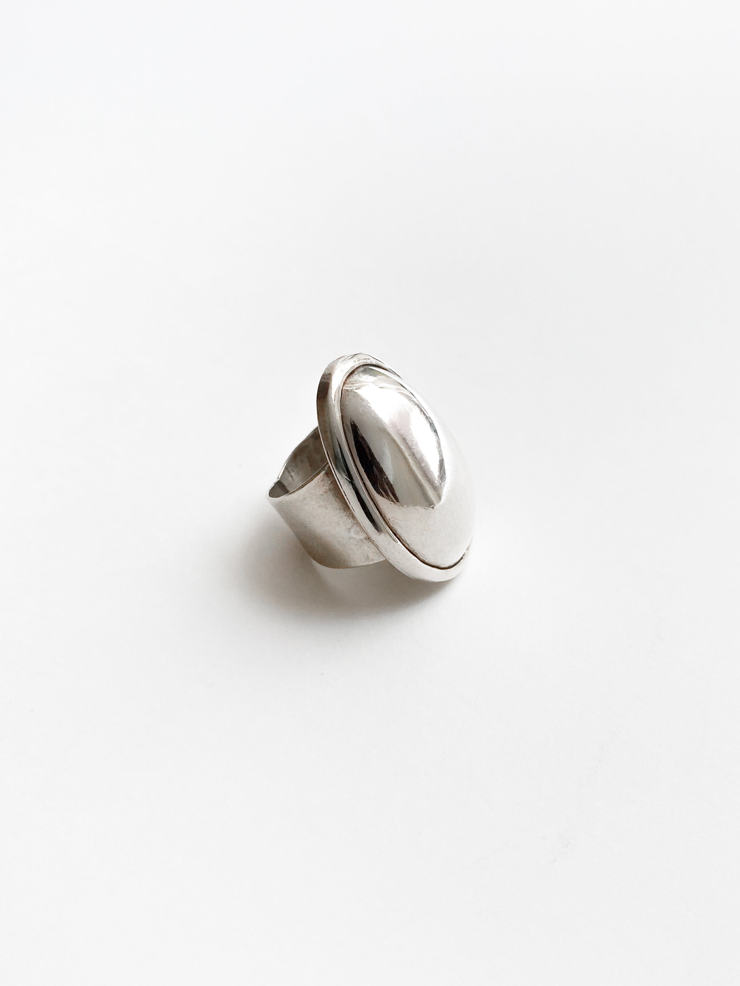 Ovale silver ring