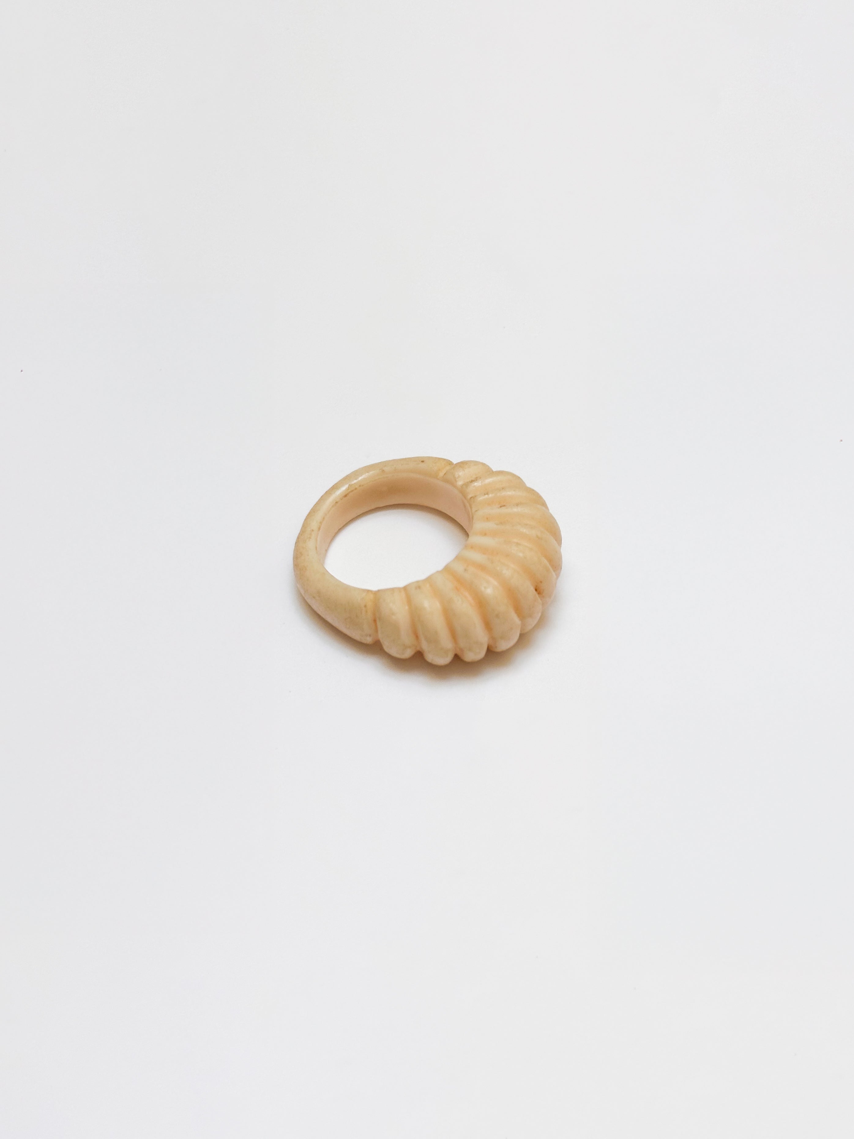 Ivory striped ring