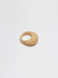 Ivory striped ring