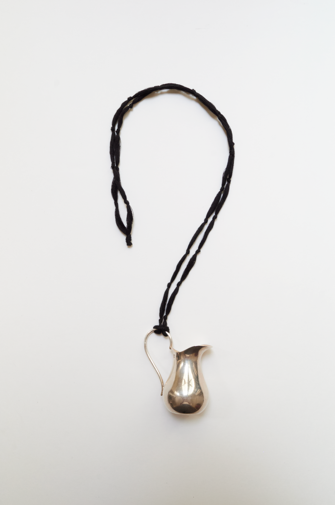 Silver carafe necklace