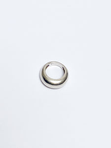Donut silver ring