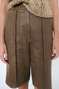 Giorgio Armani leather shorts