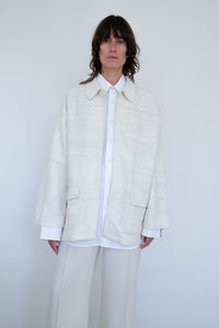 Cotton/silk ivory jacket