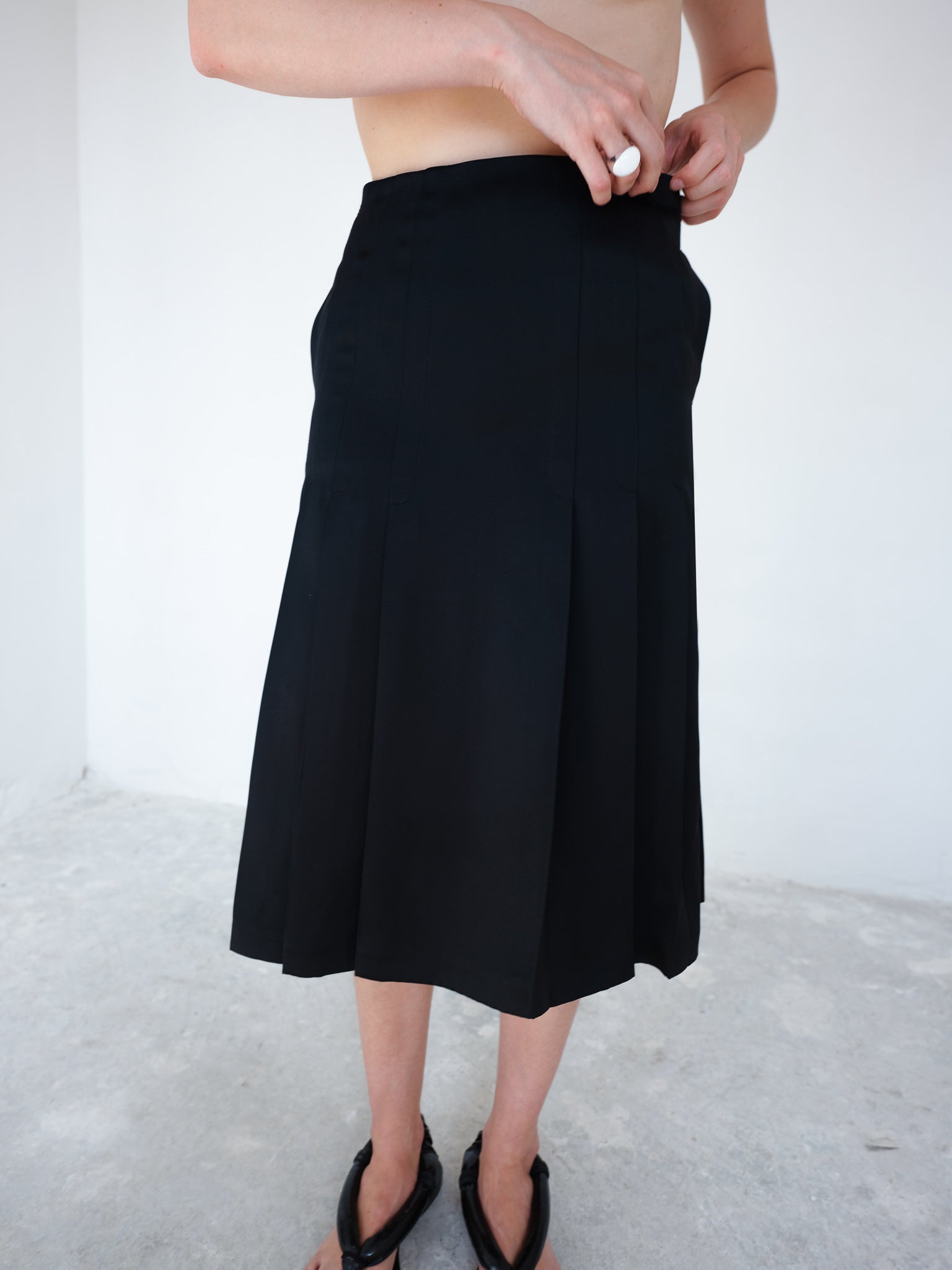 Jil Sander pleated skirt