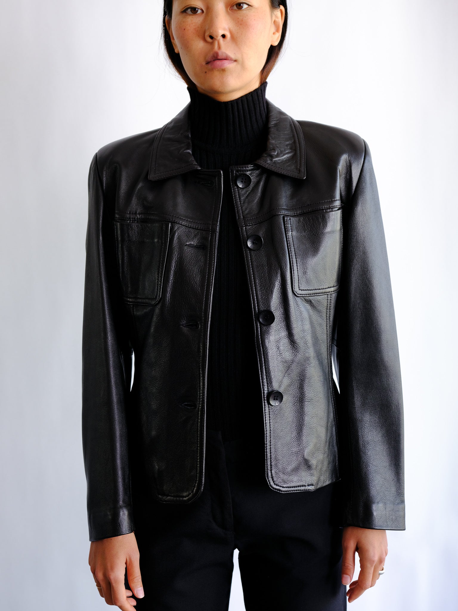Giorgio leather jacket