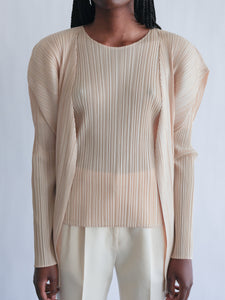 Issey Miyake pleated cardigan